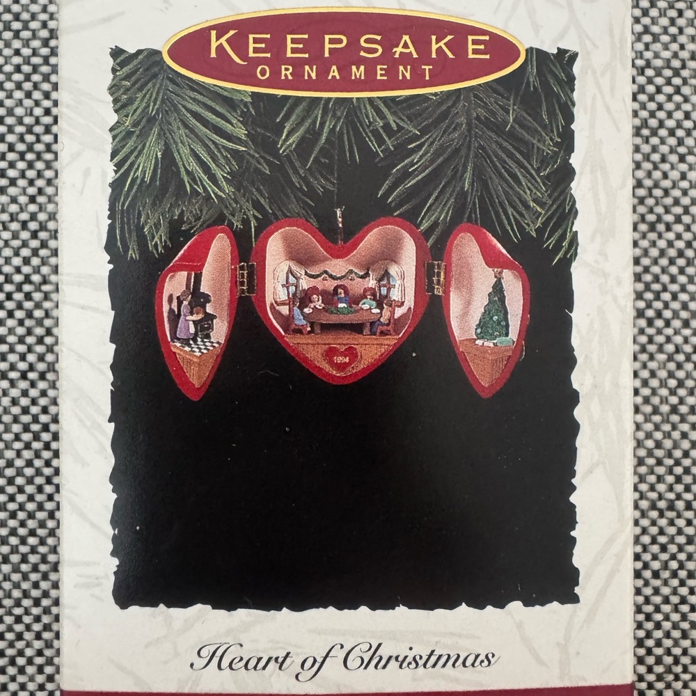 Hallmark Keepsake Heart of Christmas Ornament - Red and Green